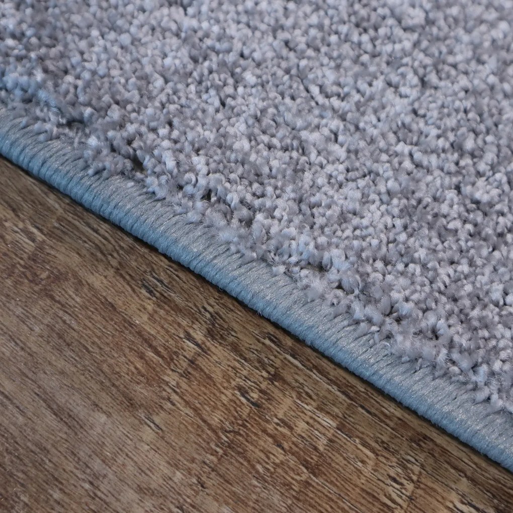 Kusový koberec Velur Ultra strieborný, 50x200, šedá, obývacia izba, AladinWorld Expres