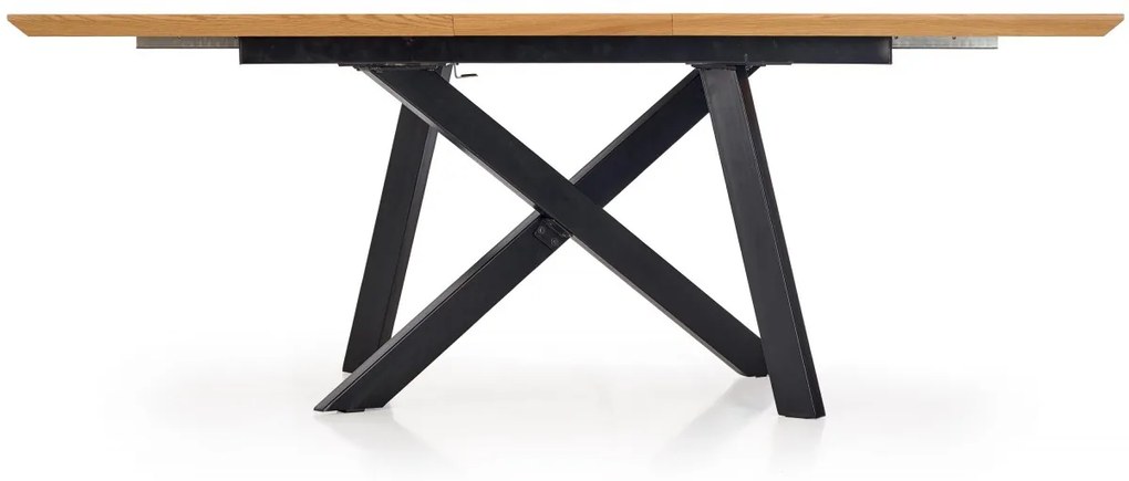 Jídelní rozkládací stůl Talo 160/200 cm dub craft zlatý/černý