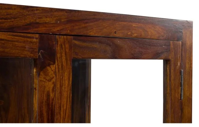 furniture-nabytek.cz - Masívna vitrína Palison z palisandra, lakovaná, tmavo hnedá