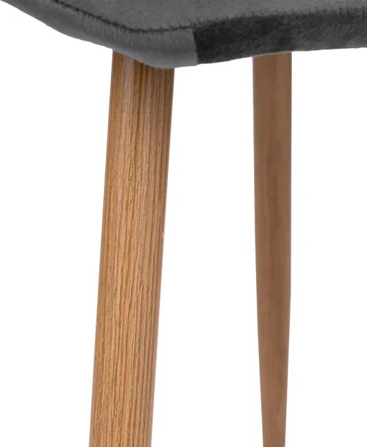 Jedálenská stolička MONTANA zamatová, grafitová