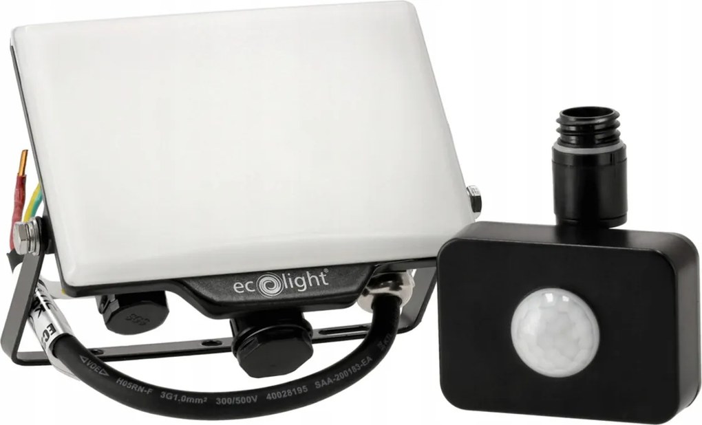 LED reflektor IP65 - 20W - 1800lm s pohybovým senzorom - neutrálna farba