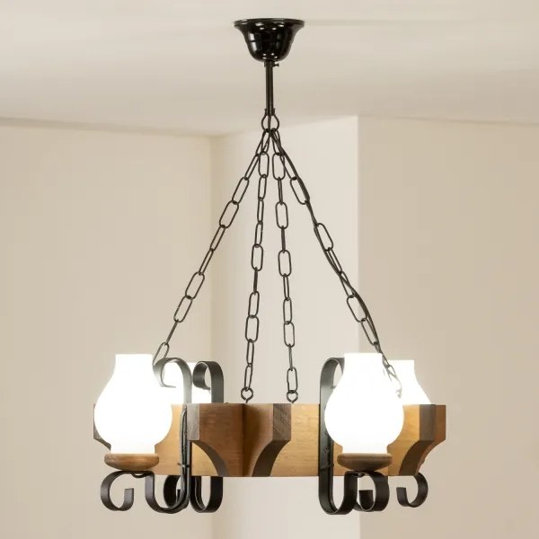 Brilagi - Luster na reťazi QUEEN 4xE14/40W/230V buk