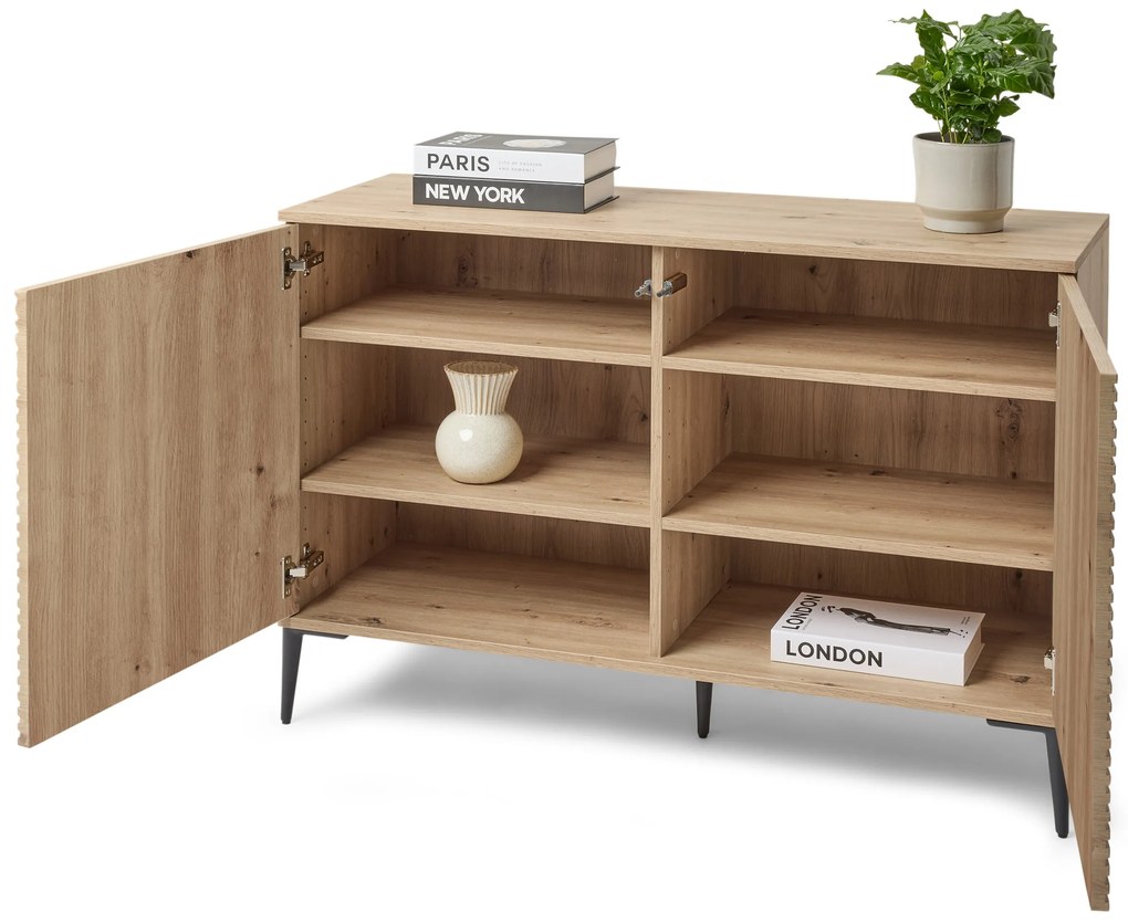 Komoda »REET« v lamelovom vzhľade