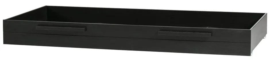 Čierna zásuvka pod posteľ 90x200 cm Dennis – WOOOD