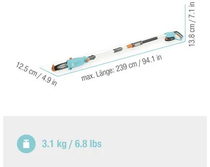 Vyvetvovacia píla GARDENA P4A TCS 20/18V bez aku a nabíjačky