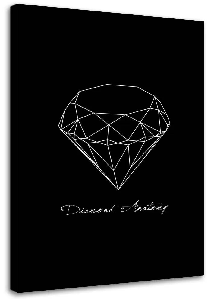 Obraz na plátně Geometrický diamant - 70x100 cm