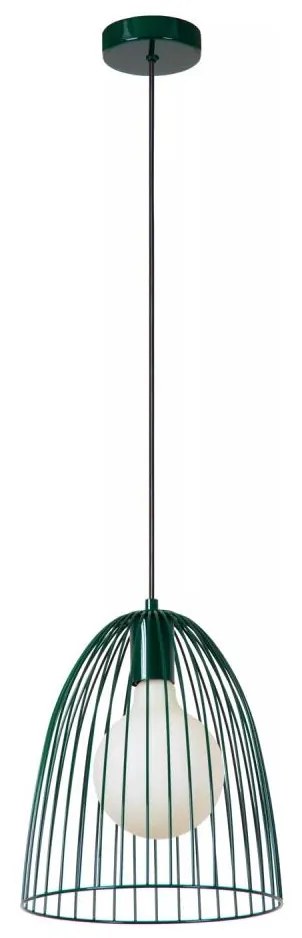 Lucide 74417/01/33 - Luster na lanku MACARONS 1xE27/40W/230V pr. 24,5 cm zelená