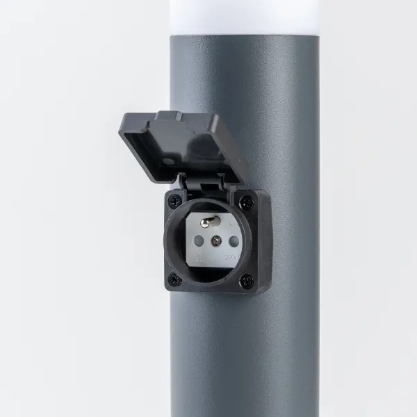 BRILAGI - Vonkajšie svietidlo so zásuvkou ELIA 1xE27/20W/230V IP44 50 cm antracit