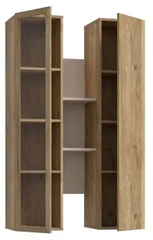 Nástenná polica INAR dub/béžová