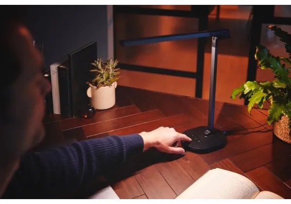 Philips-LED Stmievateľná dotyková stolná lampa SWORD LED/12W/230V 2700/4000/6500K