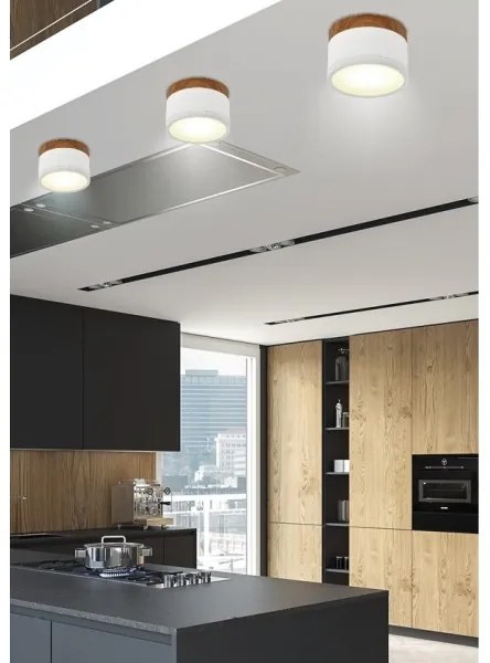 LED Stropné svietidlo TUBA LED/9W/230V biela/béžová