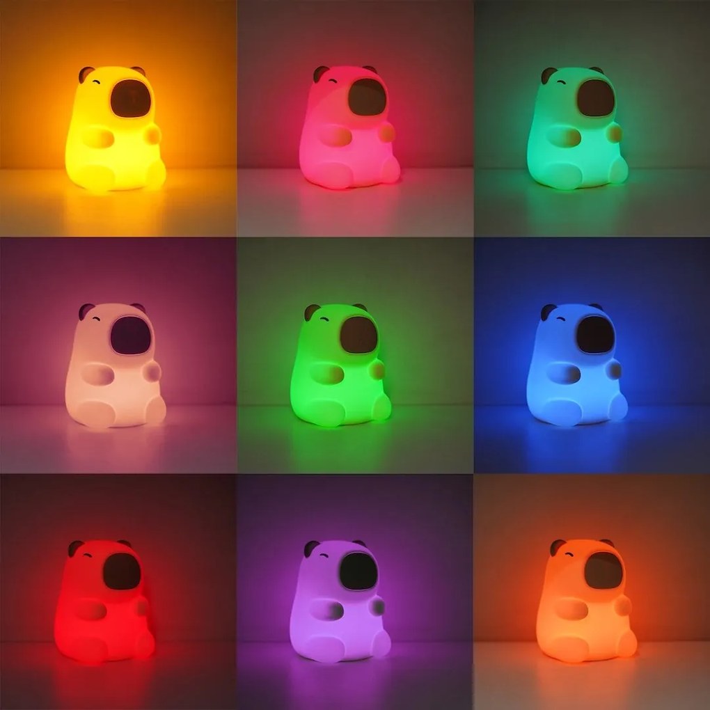 Detská lampa Capybara, 0,45w, 3000k, RGB