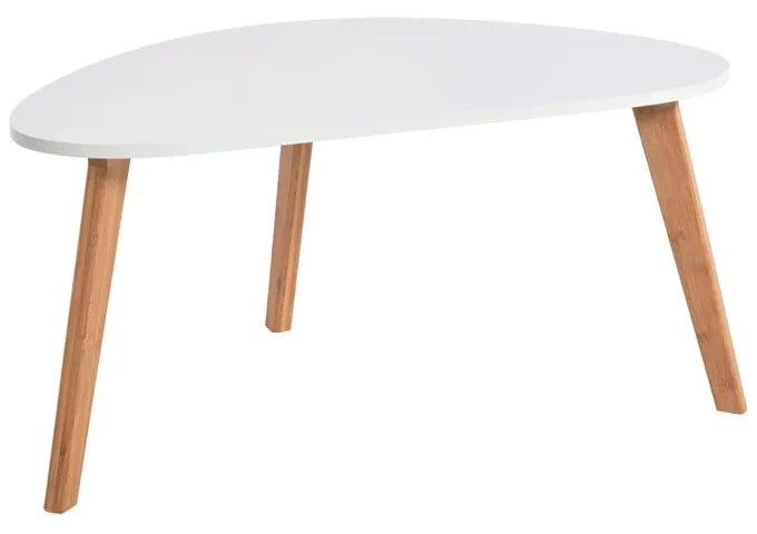 Biely konferenčný stolík Bonami Essentials Skandinávsky, dĺžka 84,5 cm