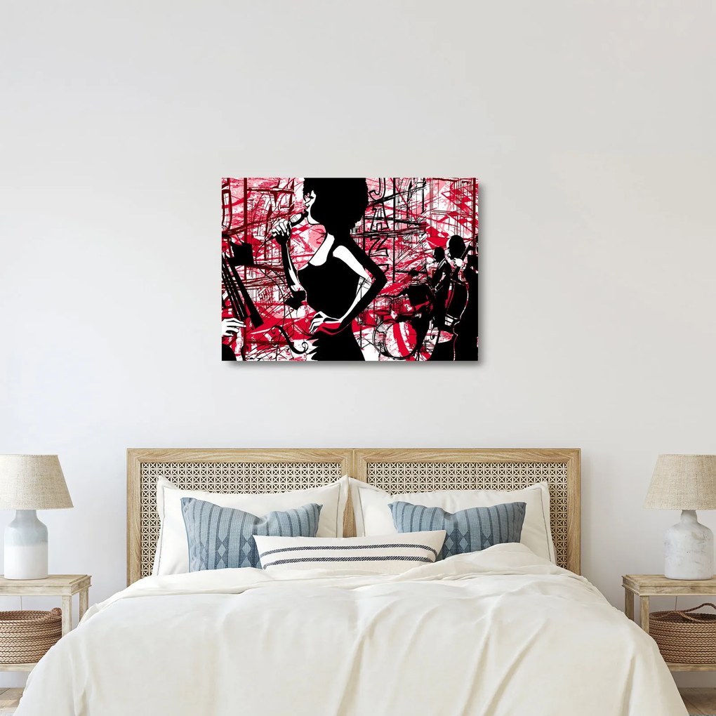 Sklenený obraz - Jazz (70x50 cm)