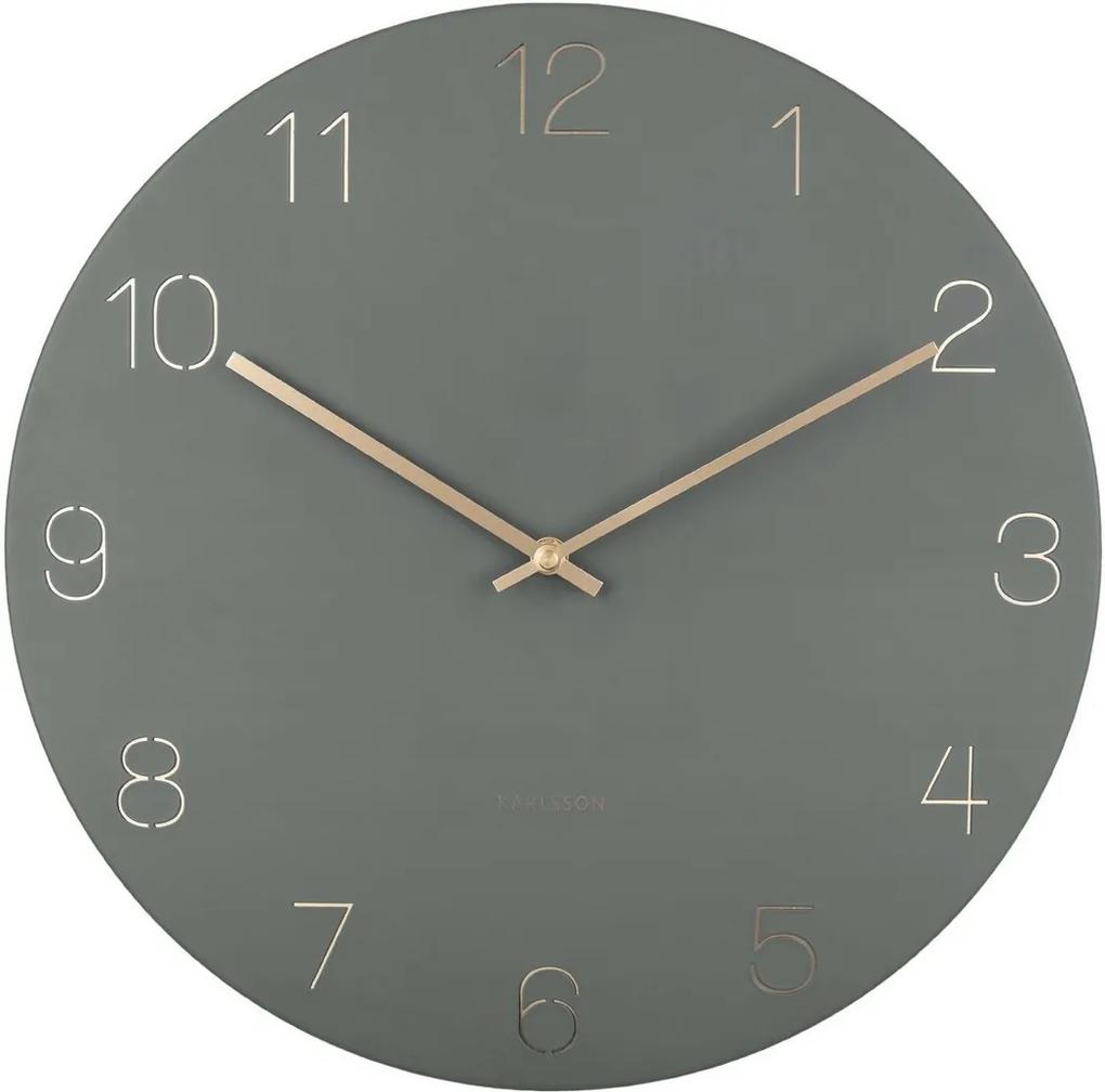 Karlsson 5762GR dizajnové nástenné hodiny, pr. 40 cm