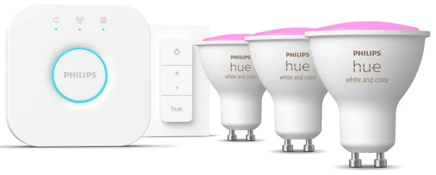 Inteligentný štartovací balíček 5 ks GU10, 6 W White and color ambiance – Philips Hue
