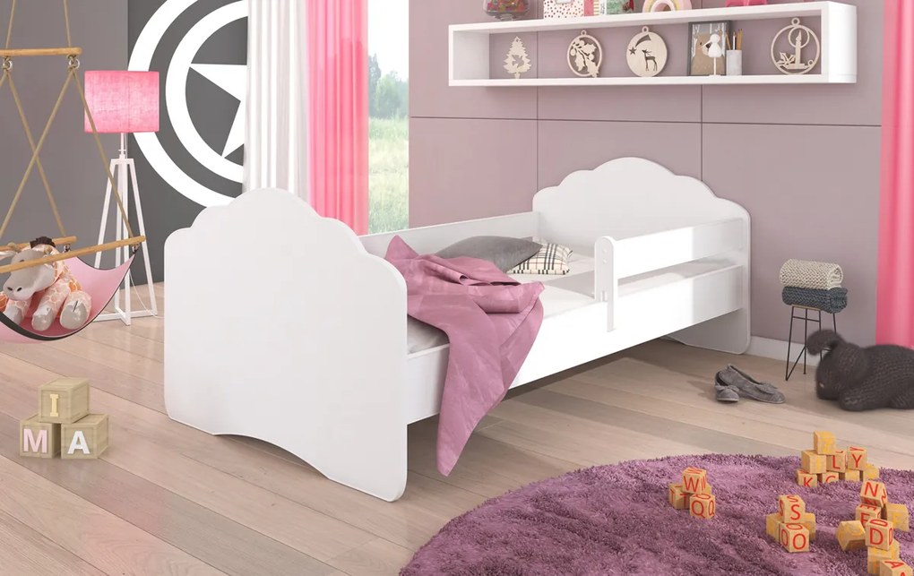 Detská posteľ s matracom Camos B 80x160 cm - biela