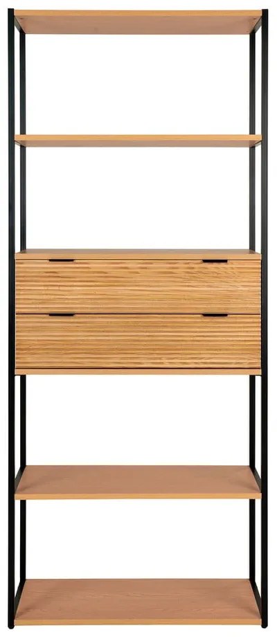 Knižnica v dekore jaseňa v prírodnej farbe 84,5x200 cm Minato – House Nordic