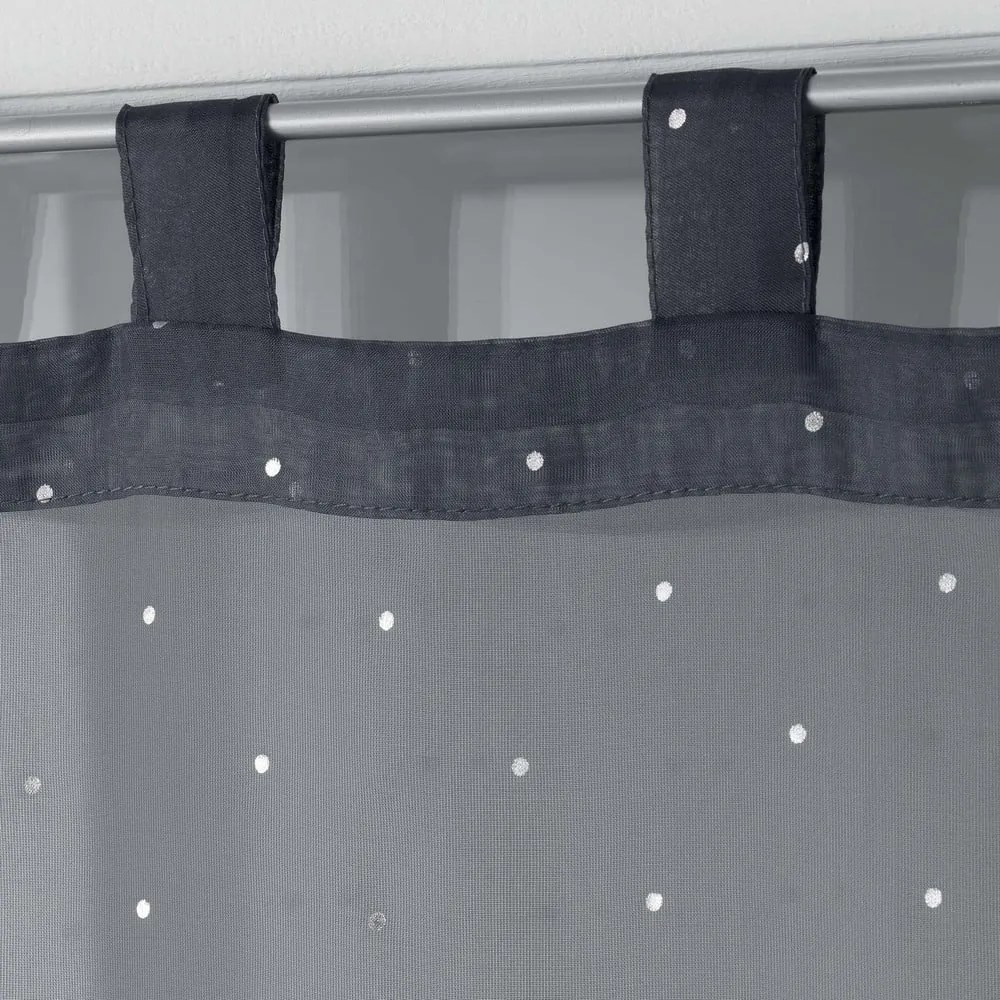 Antracitové voálové záclony v súprave 2 ks 60x90 cm Orion – douceur d'intérieur
