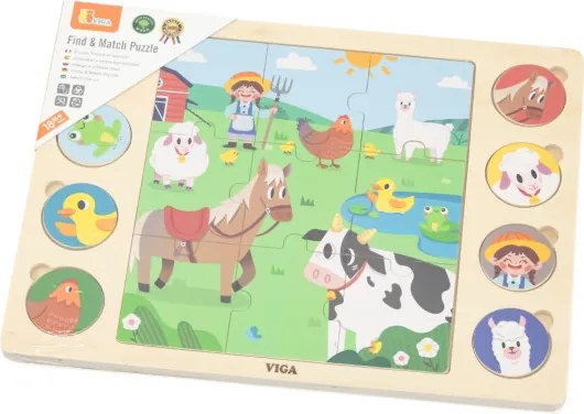 Puzzle na podložke Viga 44741 farma