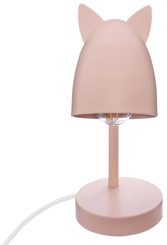 Stolná lampa Leren ružová