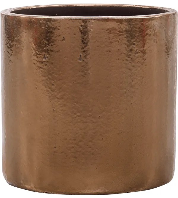 Kvetináč Cylinder zlatý 30x30 cm