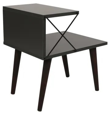 Nočný stolík CROSS 55x50 cm antracit