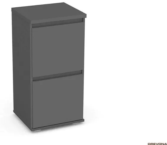 Drevona, komoda, REA AMY 16, graphite