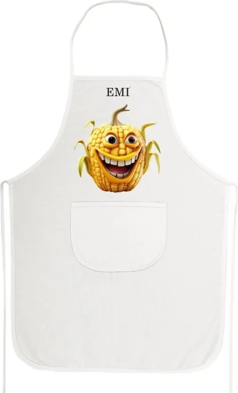 Kuchynská zástera Corny EMI, biela