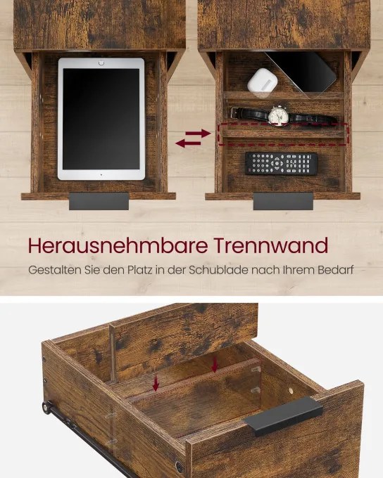 Príručný stolík so zásuvkami LET325B01