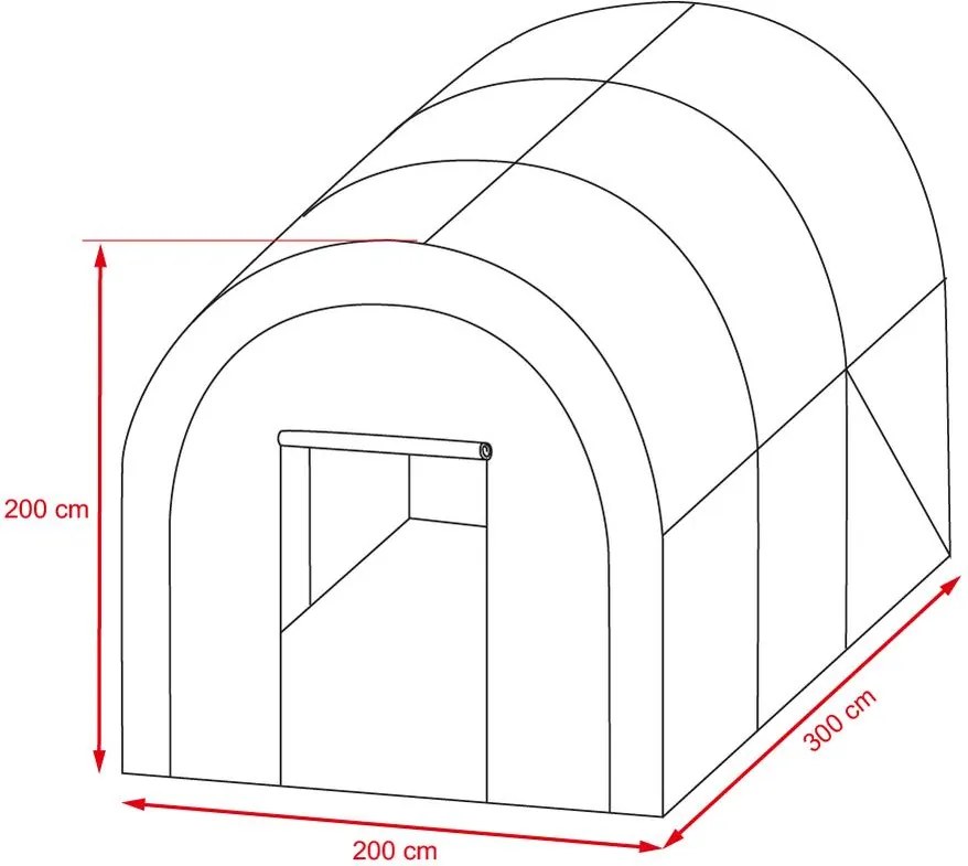 Veľký zahradný fóliovník Avenberg 3.0 m
