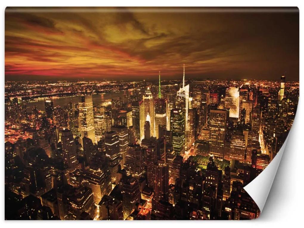 Fototapeta, Půlnoční Manhattan - 200x140 cm