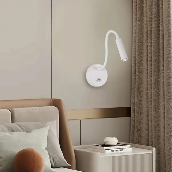 Brilagi - LED Stmievateľná flexibilná nástenná lampa MAYA 1xG9/4W/230V biela