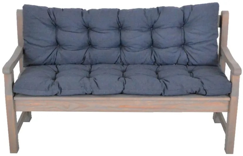 Podložka pod lavicu PREMIUM 180 x 45 cm, tmavosivá