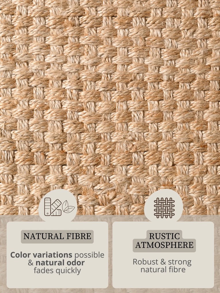 Hanse Home, Kusový koberec Handloom 106335 Fjord Natural Gold, 160x230, béžová, chodba / predsieň