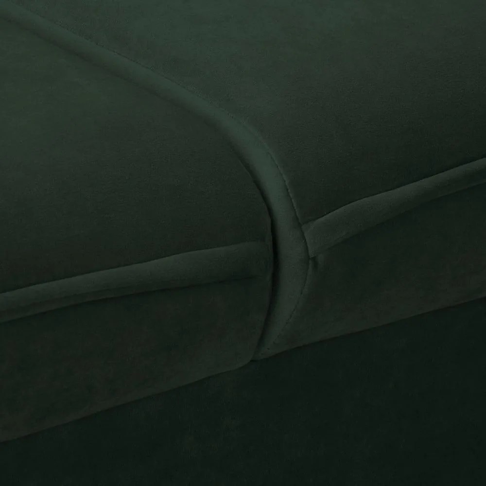 Tmavozelená zamatová pohovka 138 cm Juli – Ropez