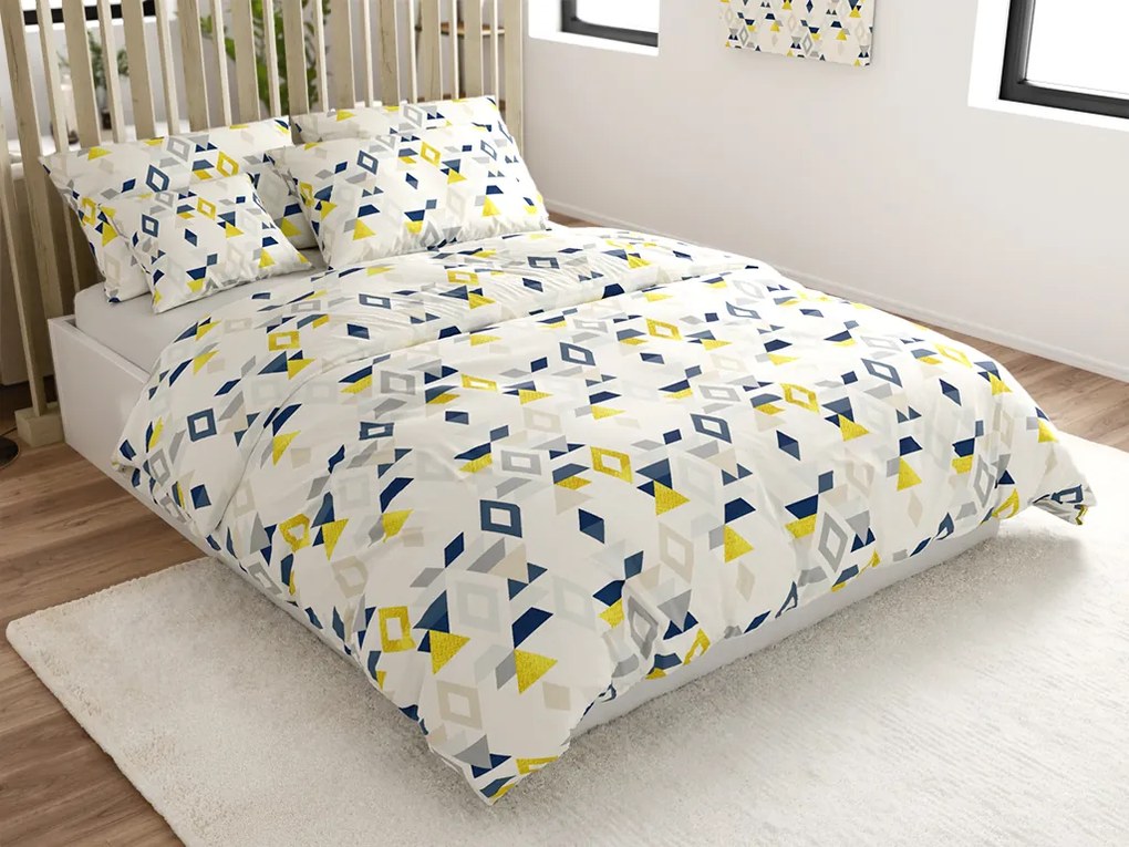 Obliečky z mikrovlákna GEOMETRICA farebné Rozmer obliečky: 70 x 90 cm | 140 x 220 cm