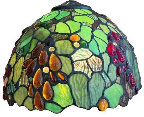 Tiffany luster do obývačky kolekcia WINE OVAL 2*E27