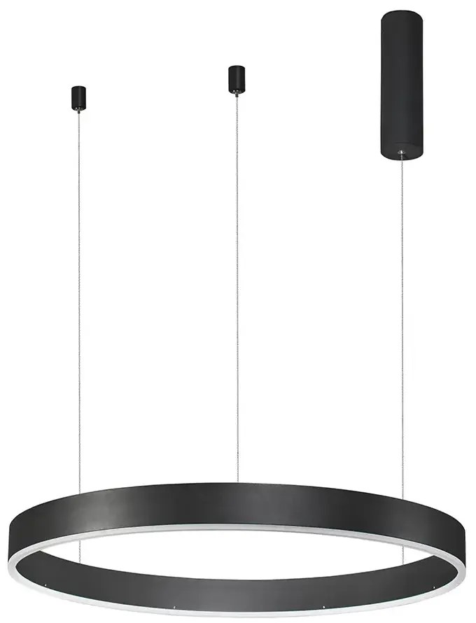 LED luster Motif 60 čierne stmievateľné