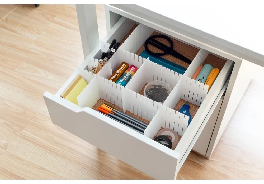 Súprava 6 bielych oddeľovačov do zásuvky Compactor Drawer Dividers