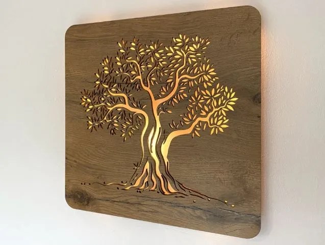 Obraz na stenu strom Olivovník na batérie