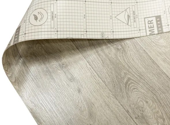 PVC podlaha Olympic Akron 10 sivá