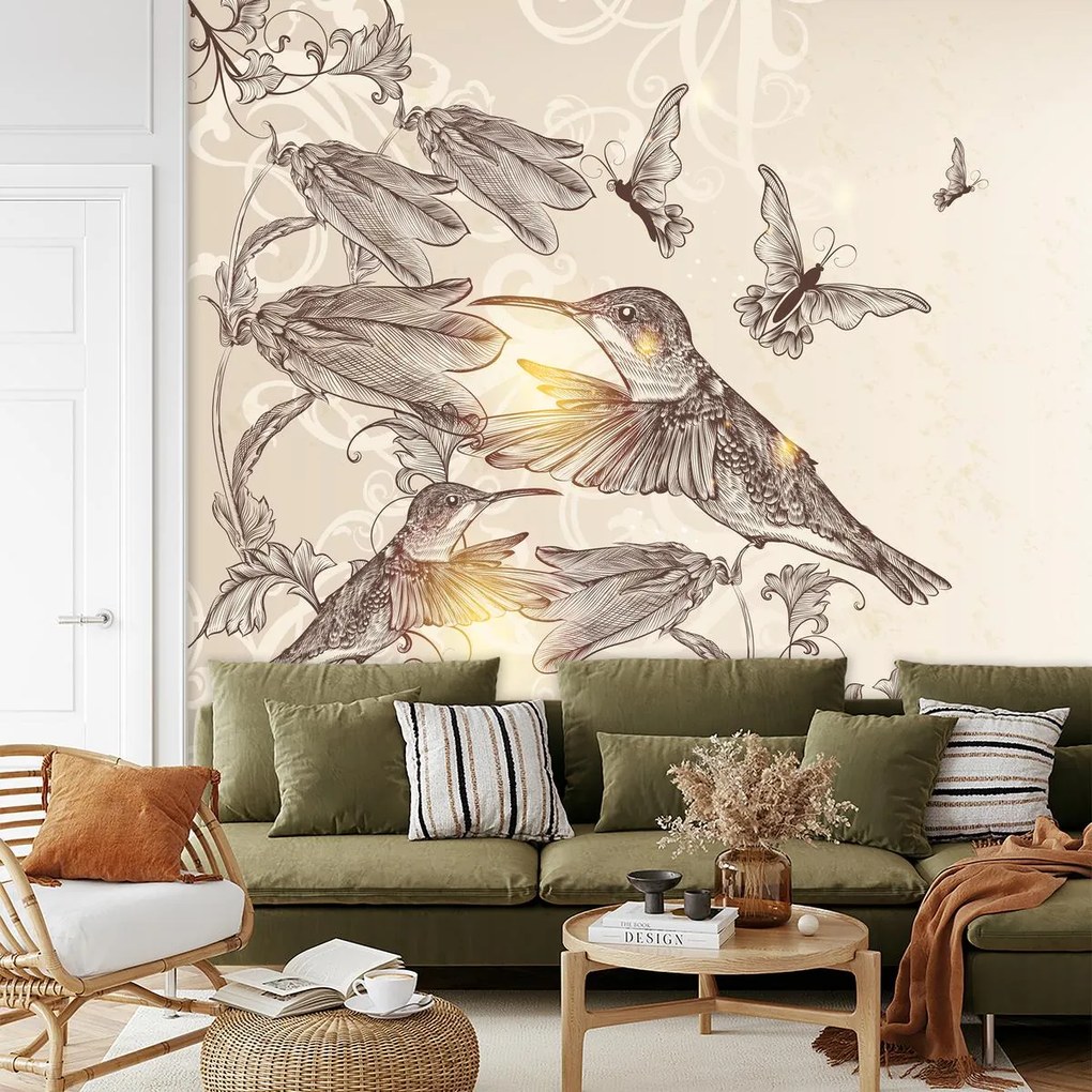 Fototapeta - Kolibríky (147x102 cm)