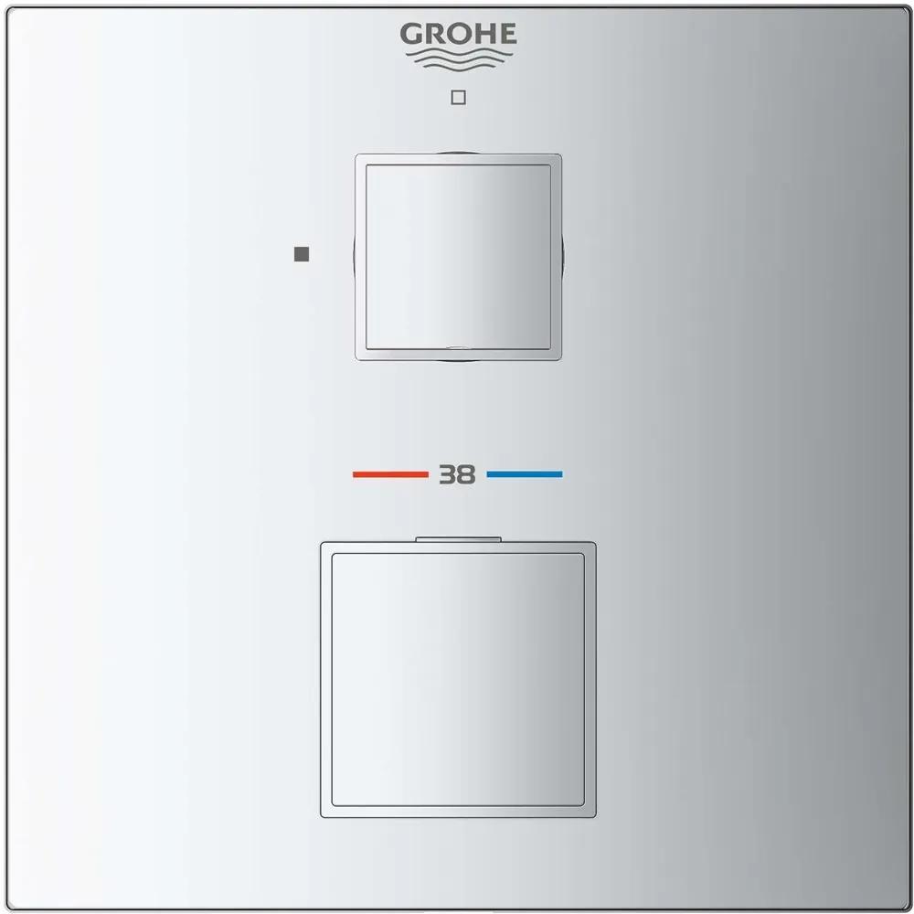 GROHE Grohtherm Cube termostatická batéria pod omietku, pre 1 výstup, s uzatváracím ventilom, chróm, 24153000