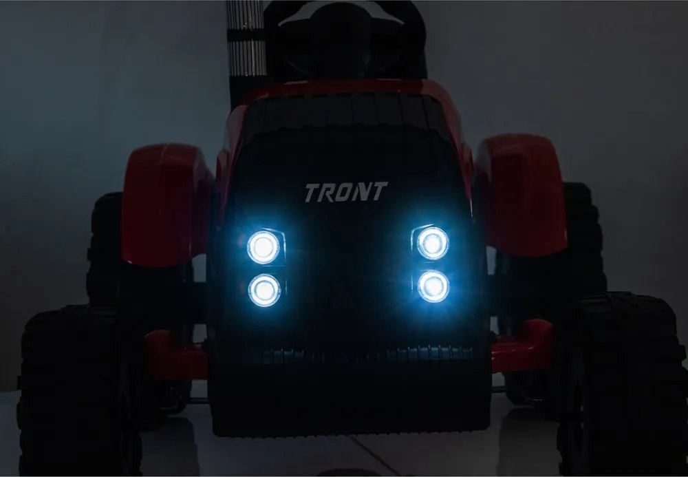 LEAN CARS CH9959B Batériový traktor s prívesom červený 24V