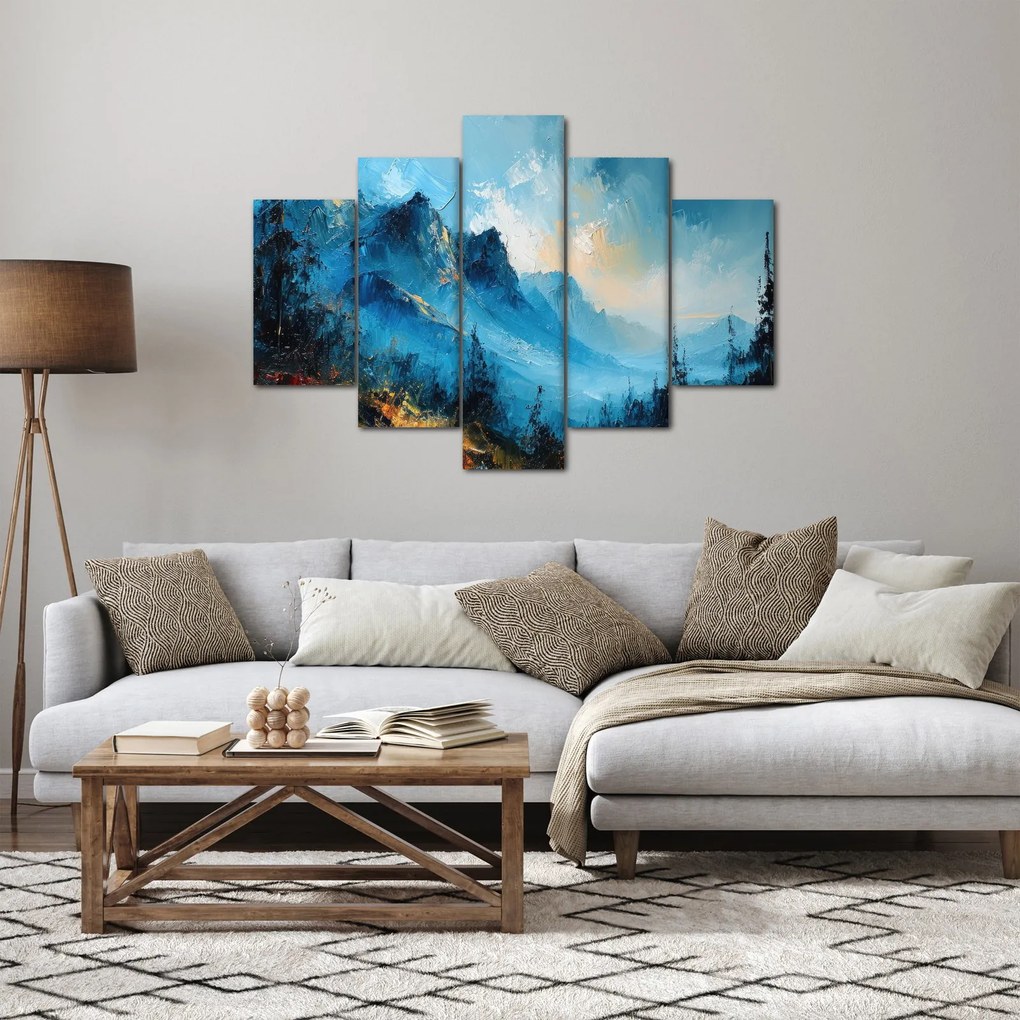 Obraz - Maľba hôr (150x105 cm)