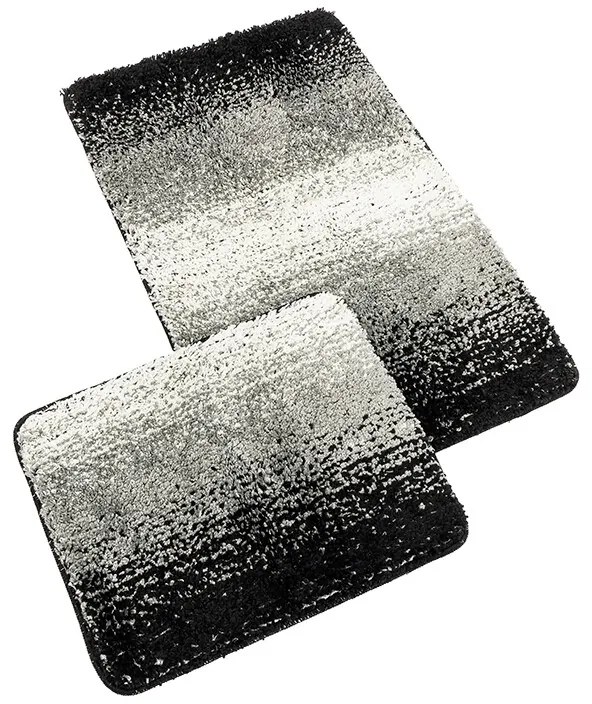 Bellatex Sada Koupelnových předložka bez výkrojeBANYSILVER čierna, 60 x 100, 60 x 50 cm