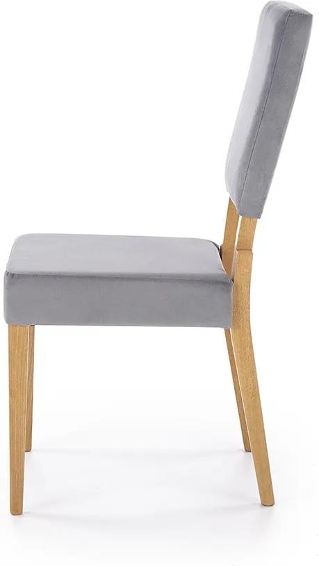Jedálenská stolička Sorbus - dub medový / sivá