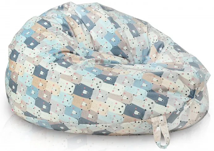 INTERMEDIC SK Sedací vak Veselý Macko – detský vzor s medvedíkmi Veľkosť: XXL