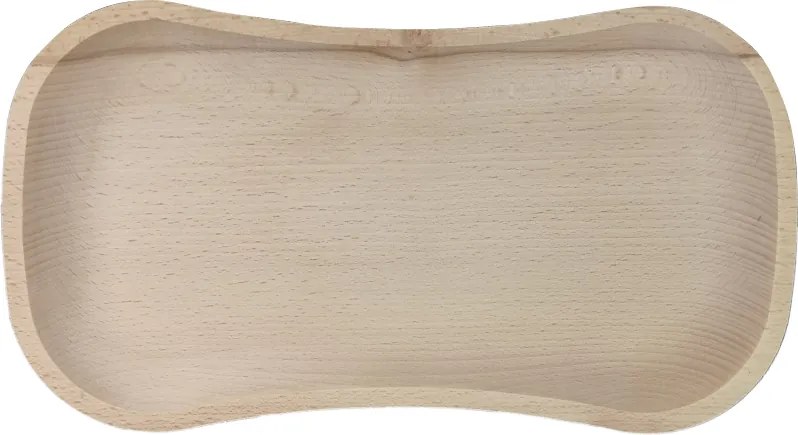 AMADEA Drevený servírovací podnos, masívne drevo, 30 cm